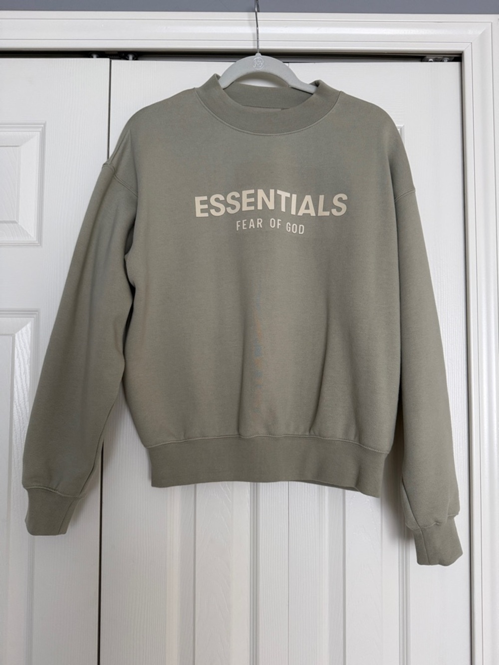 Fear of God Essentials Crewneck Sweatshirt - Sage. Boys size 10